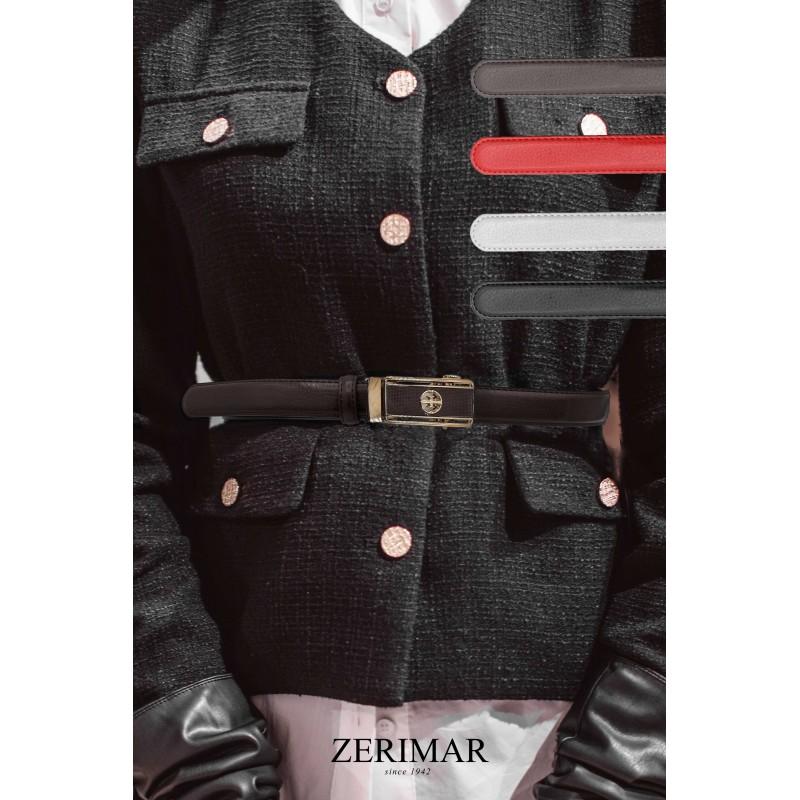 zerimar shoes Cinturon de piel con hebilla automatica modelo TOHE Envío internacional gratuito