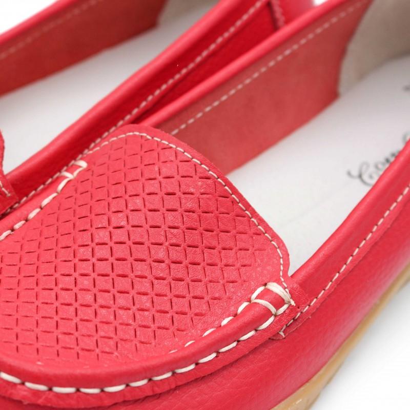 zerimar shoes Mocasines de piel con detalle grabado rombos Libre de impuestos