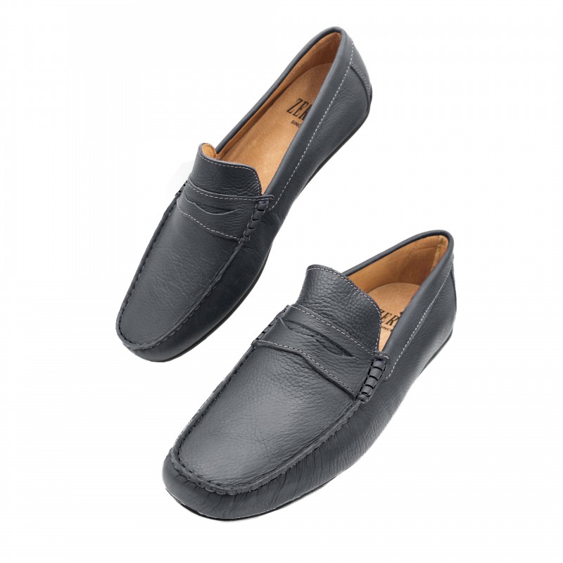 zerimar shoes Mocasines antifaz de piel para hombre - tallas grandes Oferta exclusiva