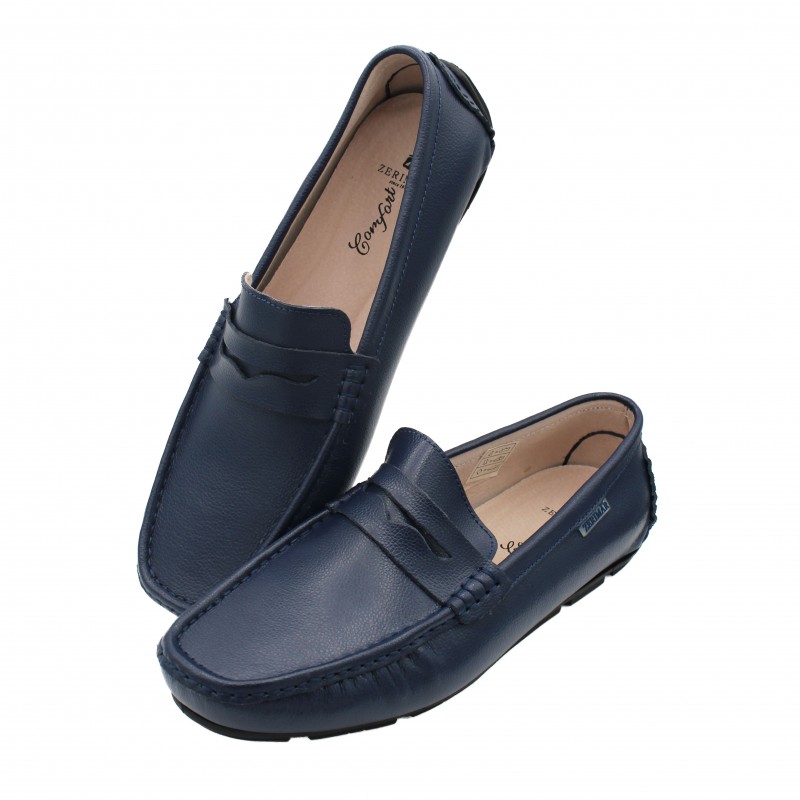 zerimar shoes Mocasines de ante natural con antifaz modelo BINNY Descuento por venta flash