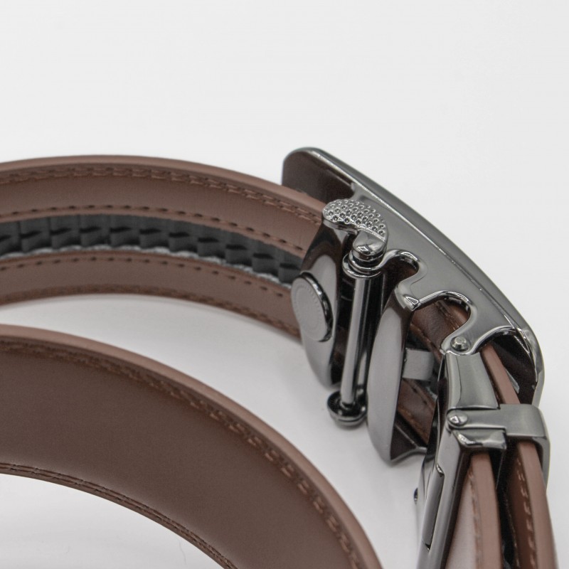 zerimar shoes Cinturón de piel con hebilla automatica modelo TRENO En línea