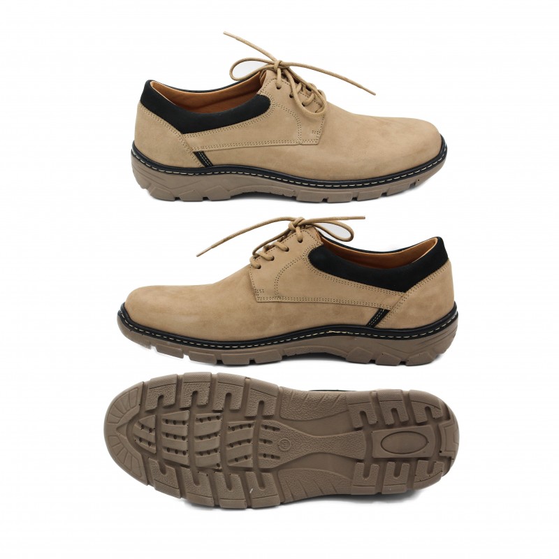 zerimar shoes Zapatos de piel 2 colores con cordones modelo BIONIO Outlet
