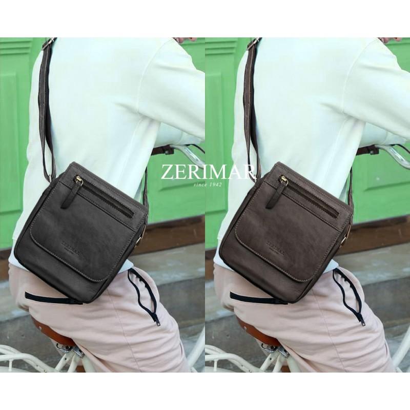 zerimar shoes Bolso bandolera de piel modelo ZIMAR 22x20x7 cm Envío gratis