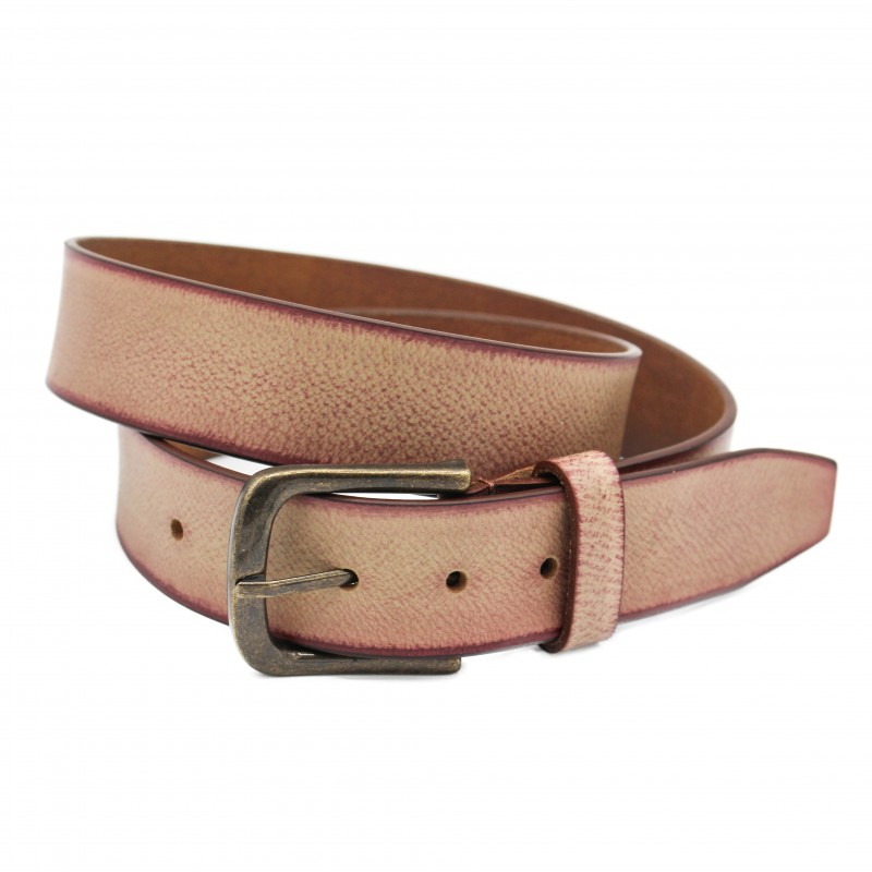 zerimar shoes Cinturón de piel con degradado 39 mm modelo NATURAL Grandes descuentos