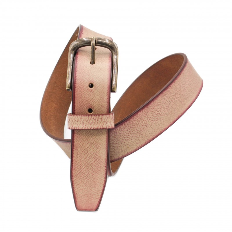 zerimar shoes Cinturón de piel con degradado 39 mm modelo NATURAL Grandes descuentos