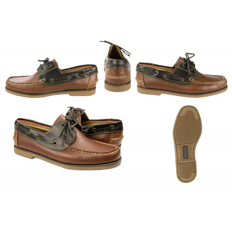 zerimar shoes Náuticos de piel ligeros con cordones modelo BICO Precios de Black Friday