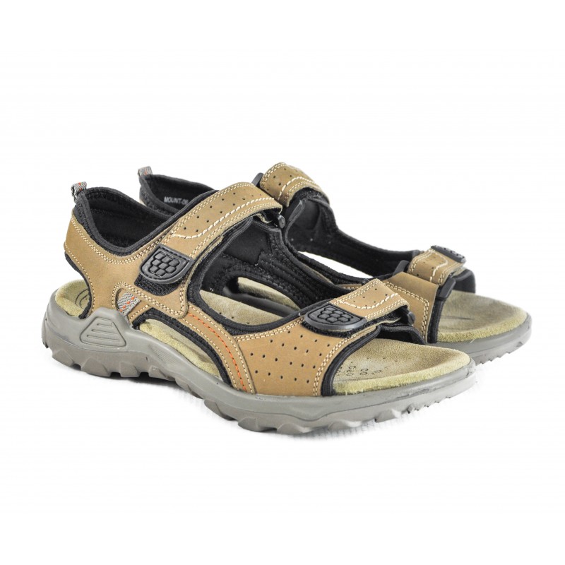 zerimar shoes Sandalias de piel MOUNTAIN con cierre de velcro Descuento por venta flash