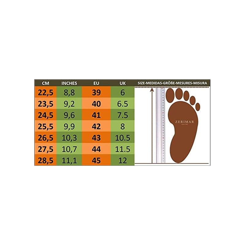 zerimar shoes Botines para estar por casa de piel Double Face Grandes ahorros