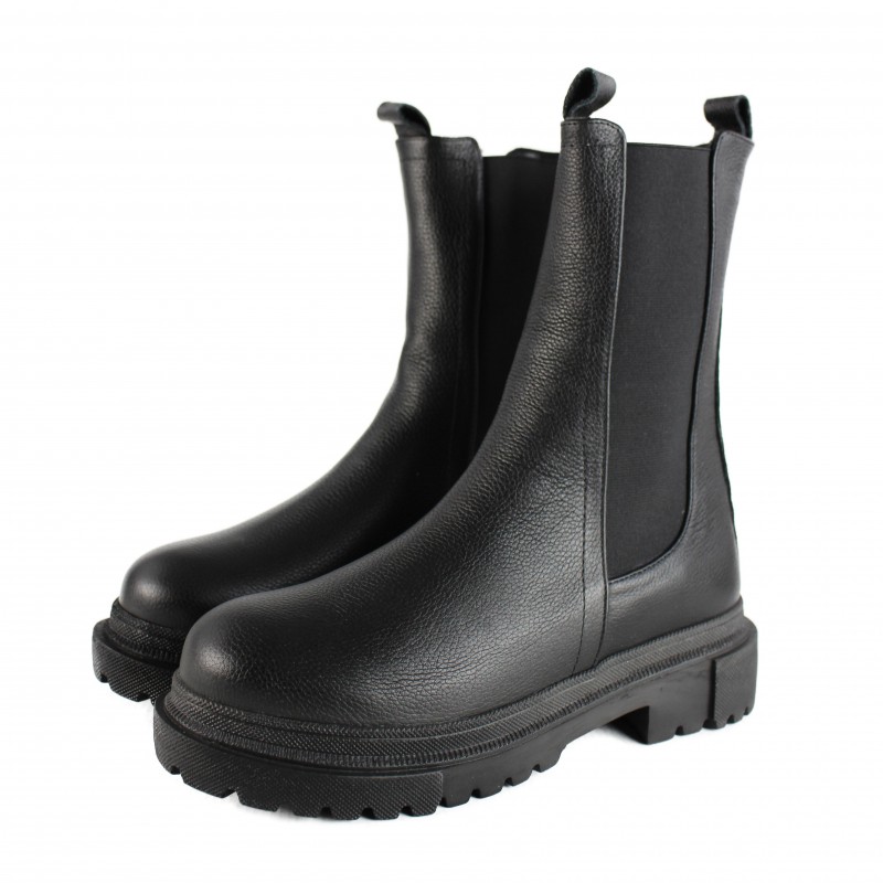 zerimar shoes Botas Chelsea de piel con elástico Envío gratis