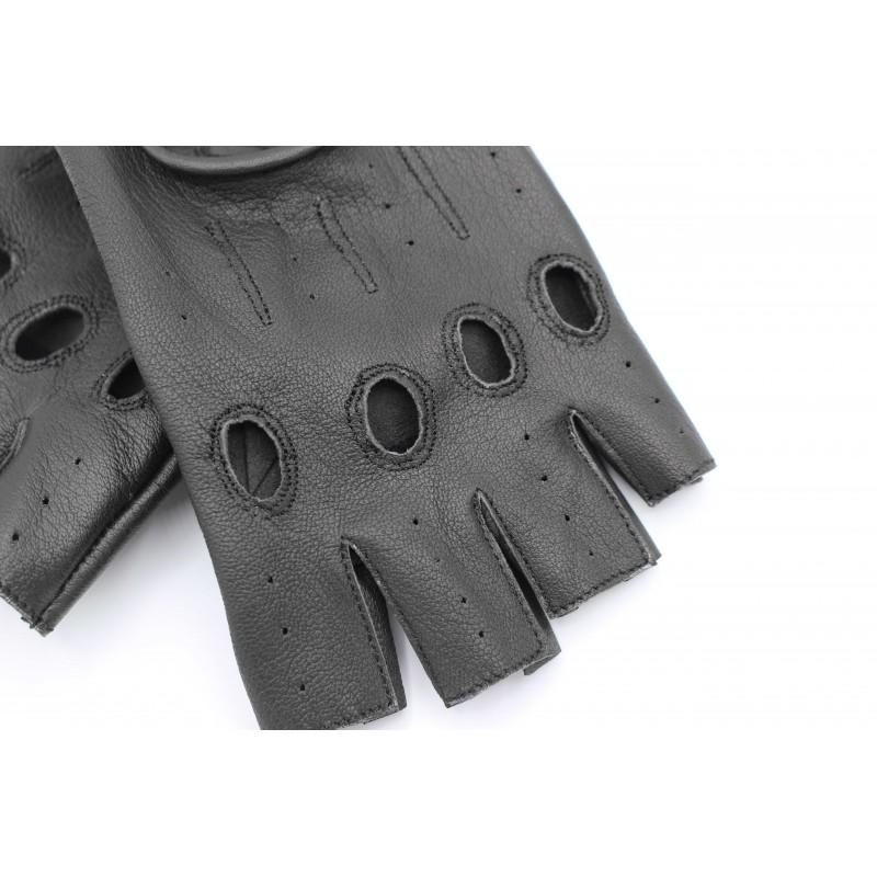 zerimar shoes Guantes de piel sin dedos para conductores cortos Promoción por tiempo limitado