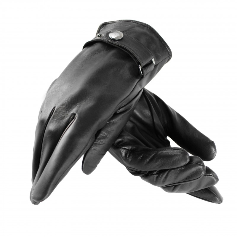 zerimar shoes Guantes de piel con clip ajustable modelo BIRLE Liquidación