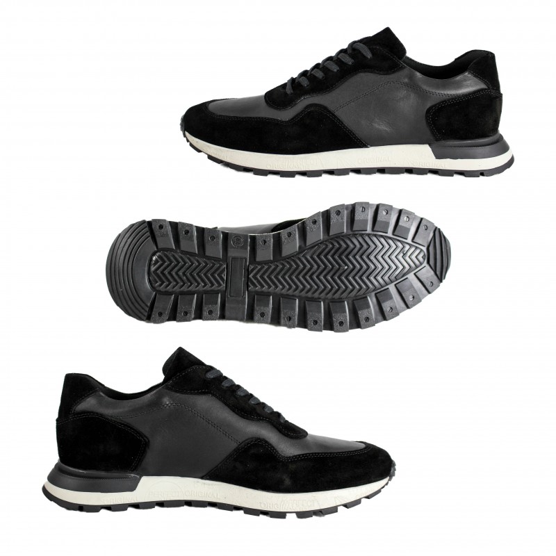zerimar shoes Sneakers de piel combi con detalle relieve Envío internacional gratuito