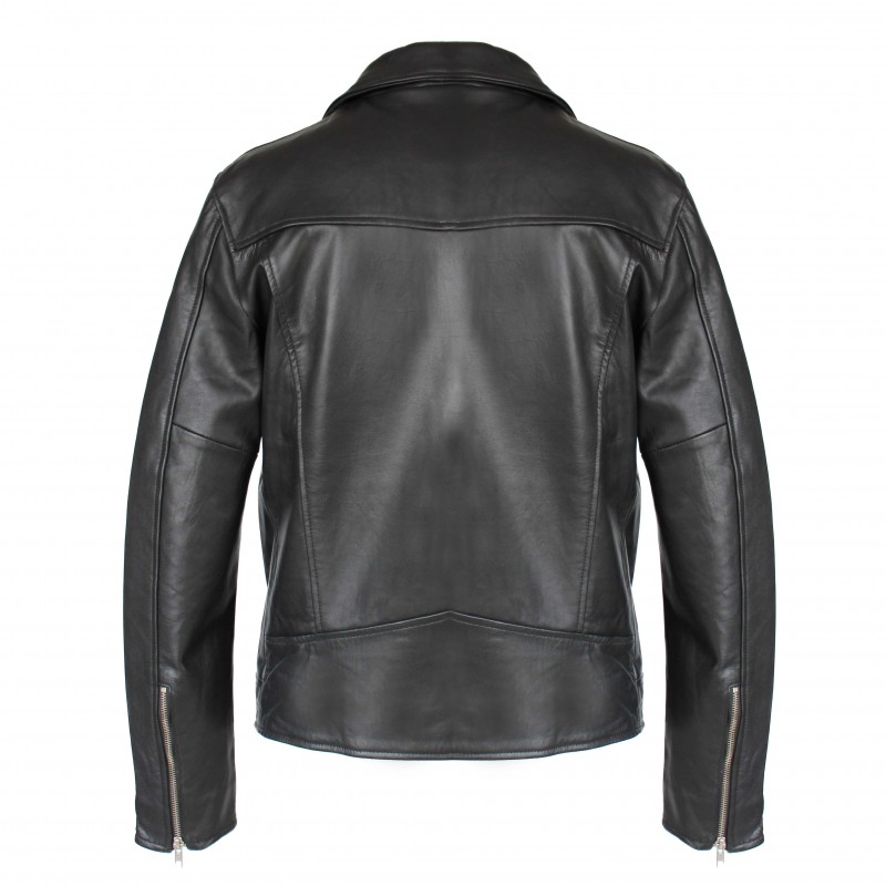 zerimar shoes Chaqueta heavy de piel con cremallera TAUMO Tienda de fábrica