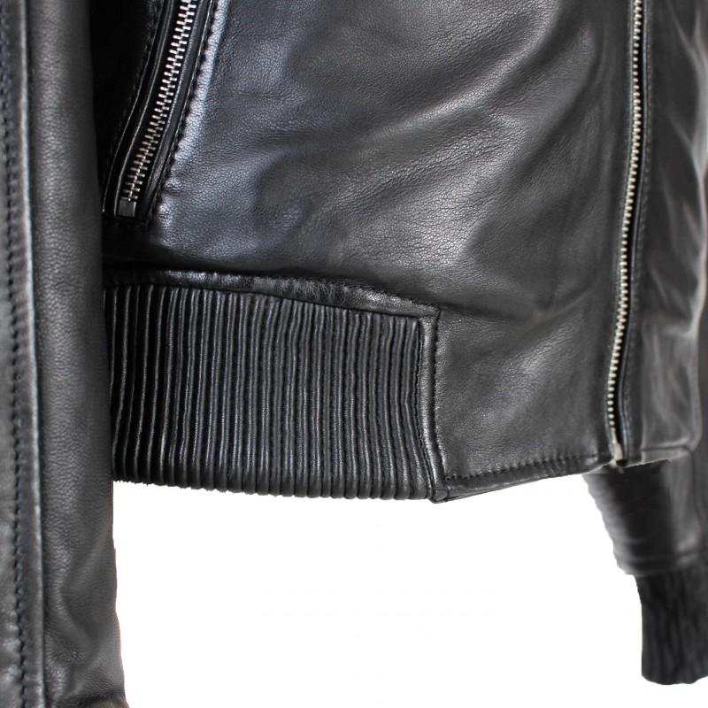 zerimar shoes Chaqueta de piel estilo bomber modelo ANTIPO En oferta
