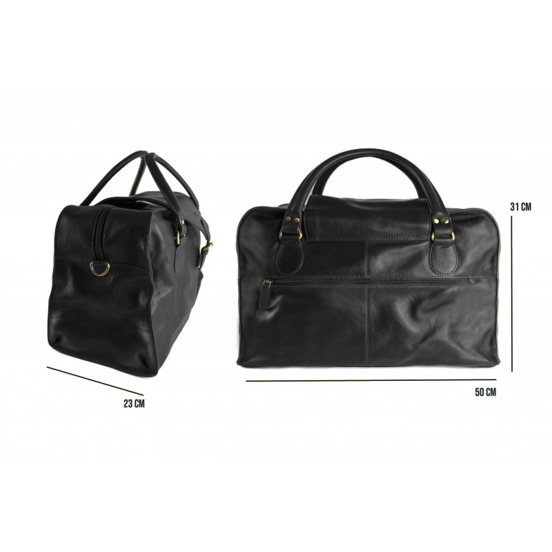 zerimar shoes Bolso de piel de viaje 50x31x23 cm MONDO Ofertas de temporada