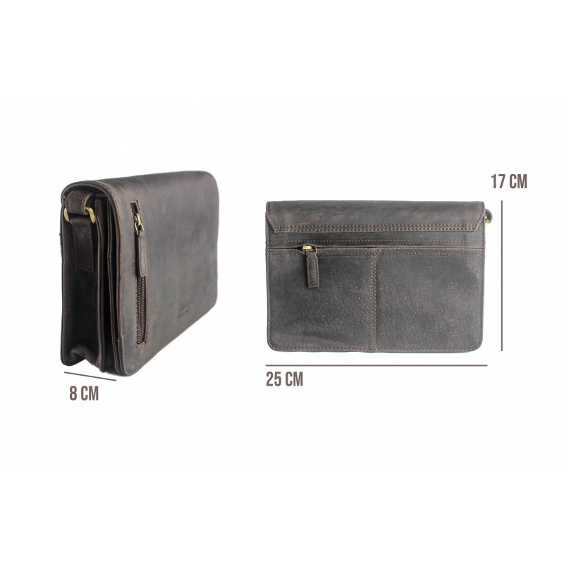 zerimar shoes Bolso solapa de piel 17x25x8 cm ANOTHER Ofertas especiales