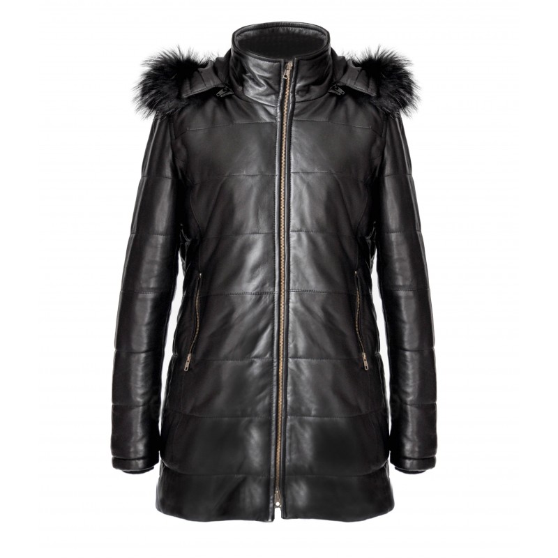zerimar shoes Parka con capucha de zorro modelo PEPPER Devoluciones gratuitas
