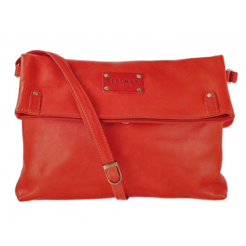 zerimar shoes Bolso de piel con solapa y doble imán EKKO 29x20x4 cm En oferta
