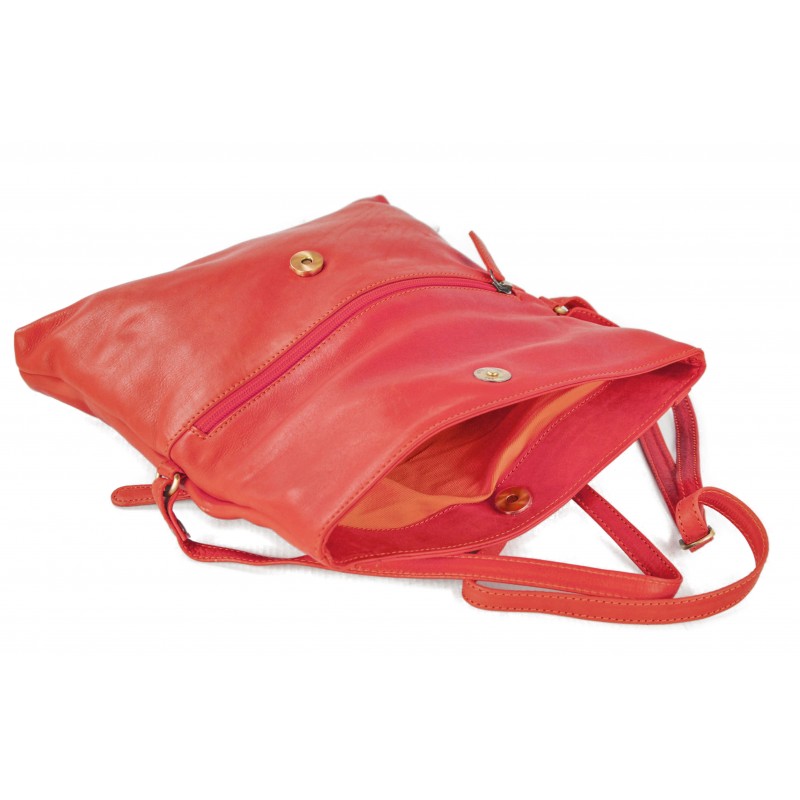 zerimar shoes Bolso de piel con solapa y doble imán EKKO 29x20x4 cm En oferta