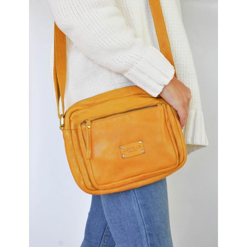 zerimar shoes Bolso de piel con multicremallera JAYCE 30x24x8 cm Gran oferta