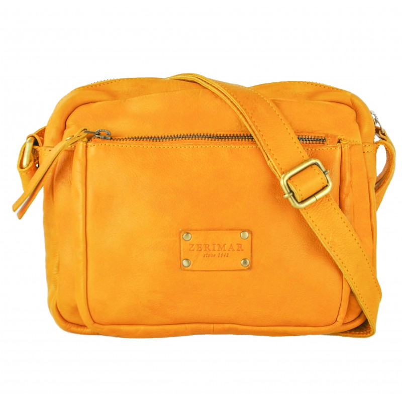 zerimar shoes Bolso de piel con multicremallera JAYCE 30x24x8 cm Gran oferta