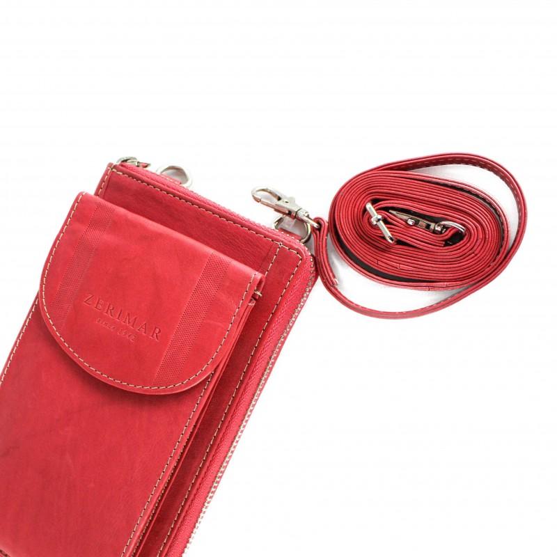zerimar shoes Cartera bandolera de piel 20x11x4 cm Descuento