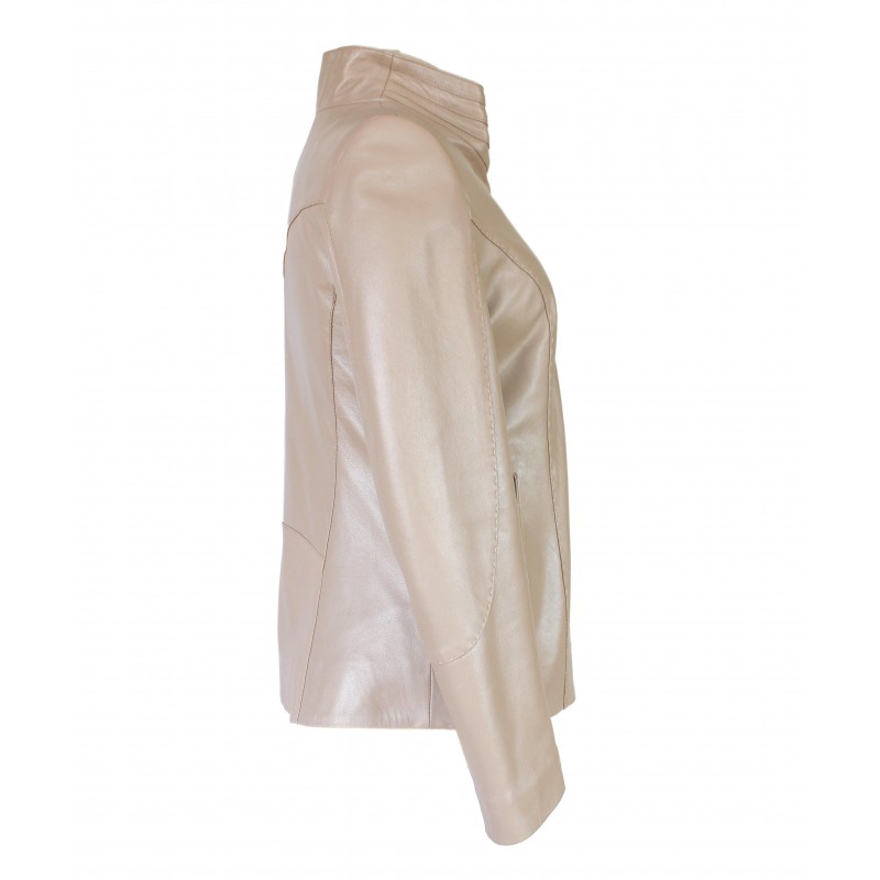 zerimar shoes Chaqueta de piel con cremallera diagonal FOSTE Envío gratis