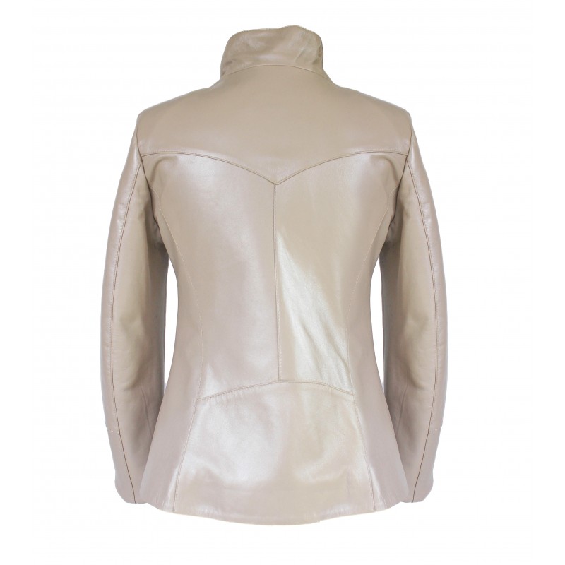 zerimar shoes Chaqueta de piel con cremallera diagonal FOSTE Envío gratis