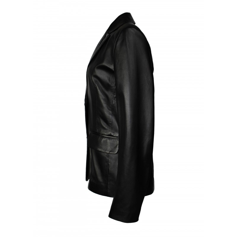 zerimar shoes Blazer de piel abotonada estilo elegante Precio de fábrica