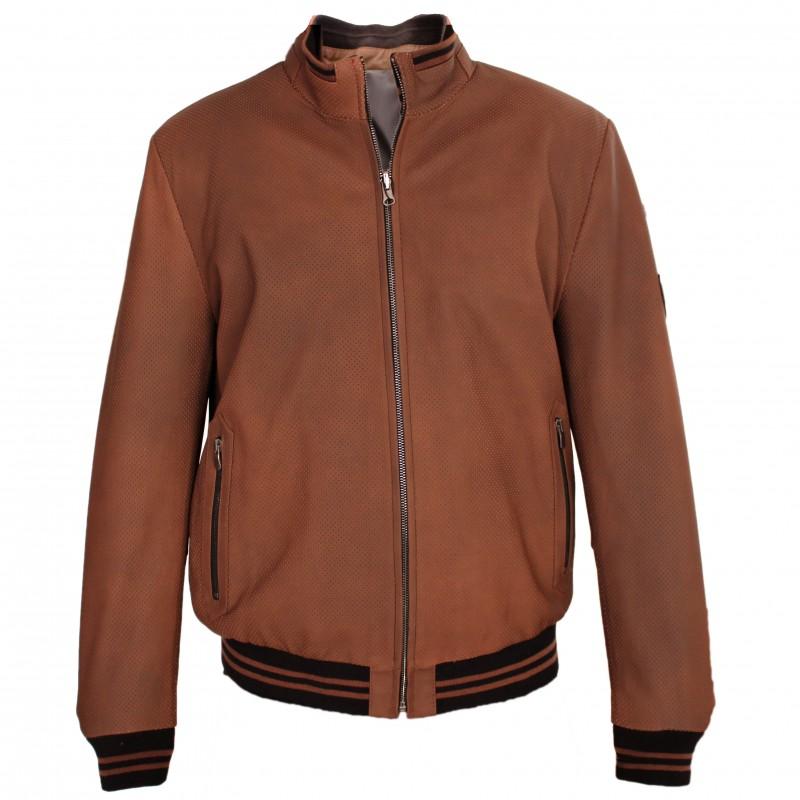 zerimar shoes Chaqueta de cuero perforada modelo ITALIA Oferta especial de fábrica