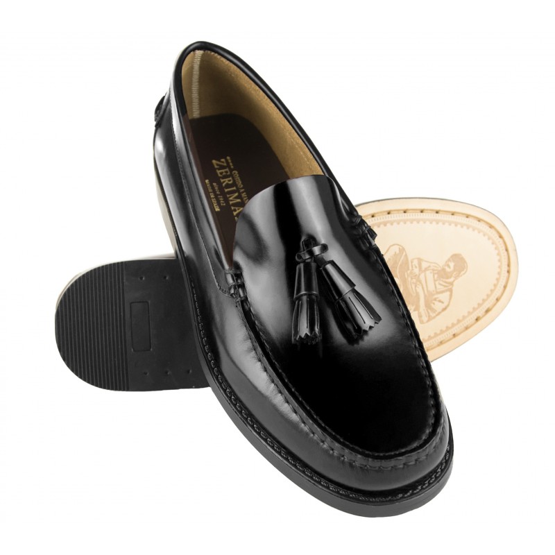 zerimar shoes Mocasines de hombre con borlas y suela de cuero - Talla plus Promoción trimestral