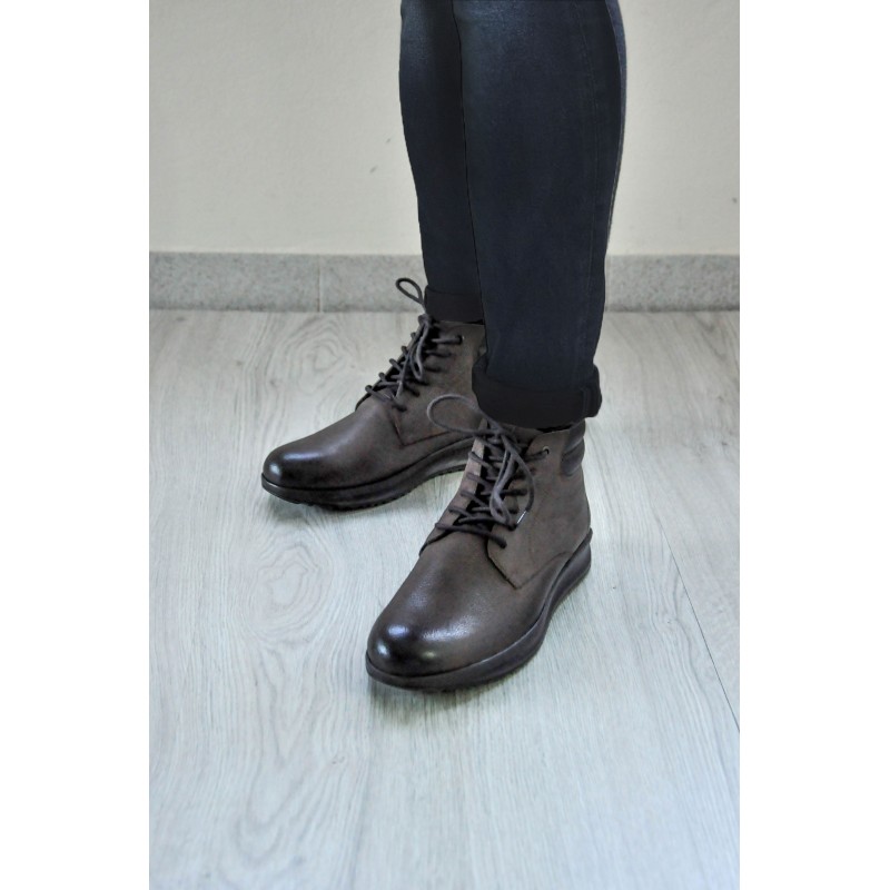 zerimar shoes Botines de piel con degradado y cordones Precios de Black Friday