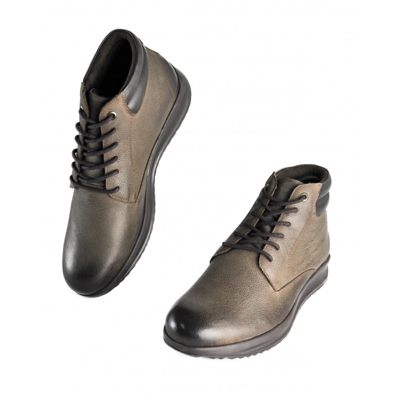 zerimar shoes Botines de piel con degradado y cordones Precios de Black Friday