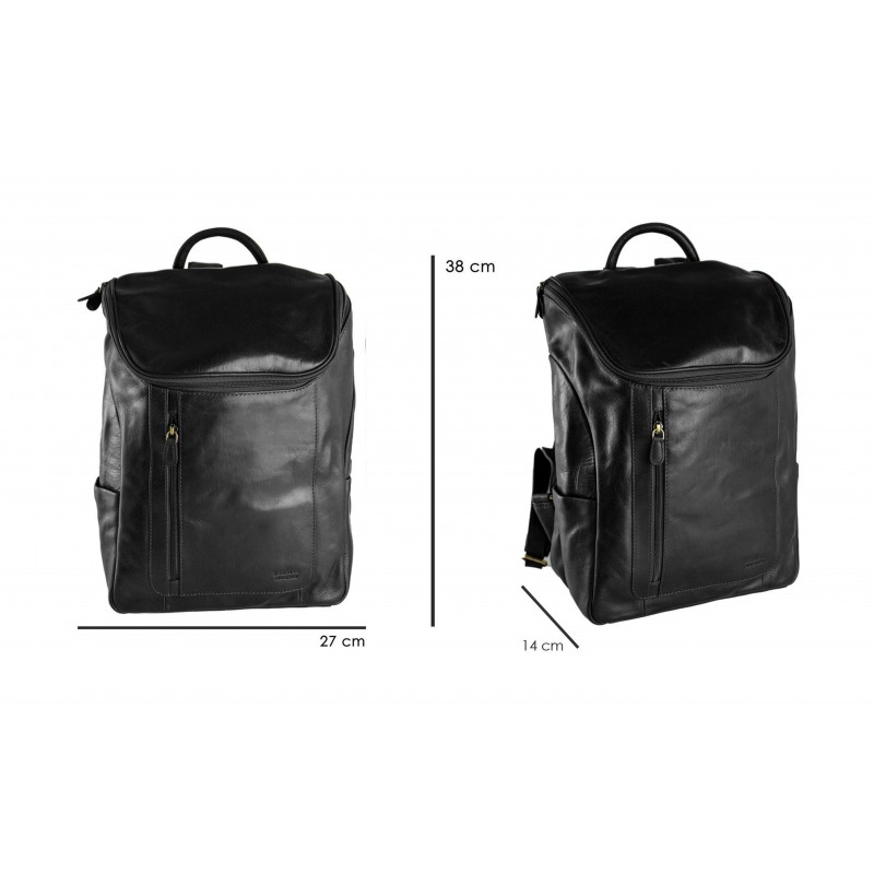 zerimar shoes Mochila de piel grabada estilo vintage con cierre de cremallera Última moda