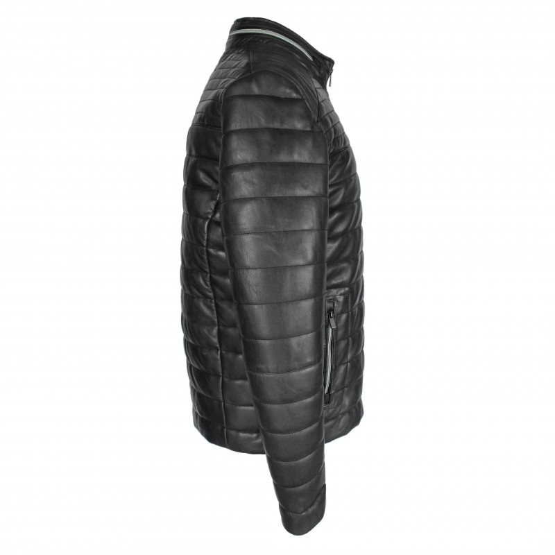 zerimar shoes Chaqueta de piel acolchada BLUEBERRY Precio ultrabajo