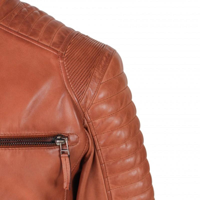 zerimar shoes Chaqueta de piel con acolchado PEAK Devoluciones gratuitas
