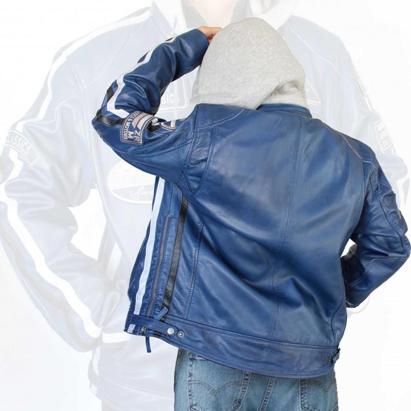 zerimar shoes Chaqueta de piel con parches WOBALL 2025