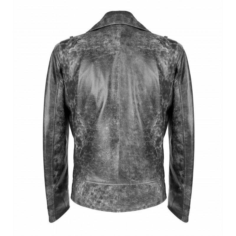 zerimar shoes Chaqueta de piel biker OLD SCHOOL Venta caliente