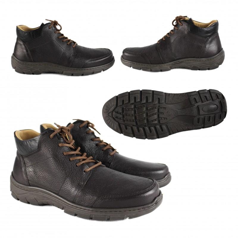 zerimar shoes Botín de cuero con cordones modelo SR Gran oferta