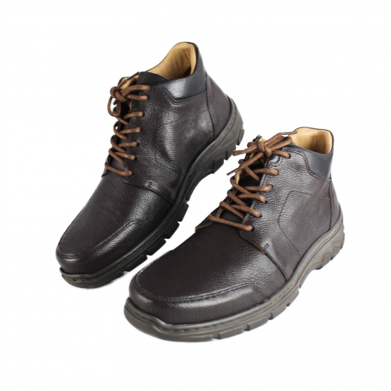 zerimar shoes Botín de cuero con cordones modelo SR Gran oferta