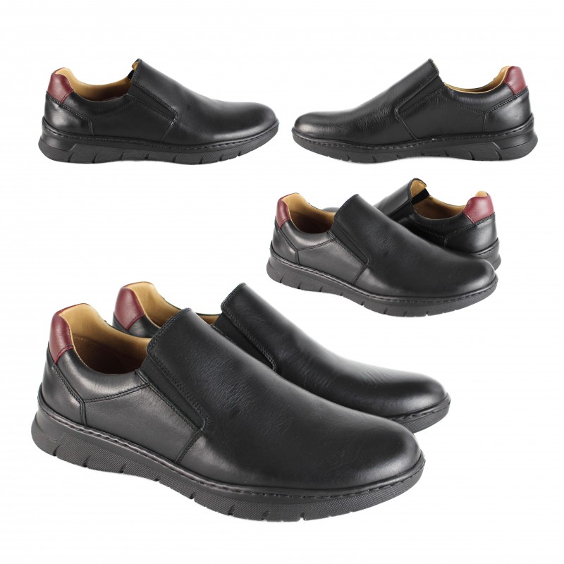 zerimar shoes Zapatos de piel con cierre elastico modelo BRUMA Rebajas de fábrica