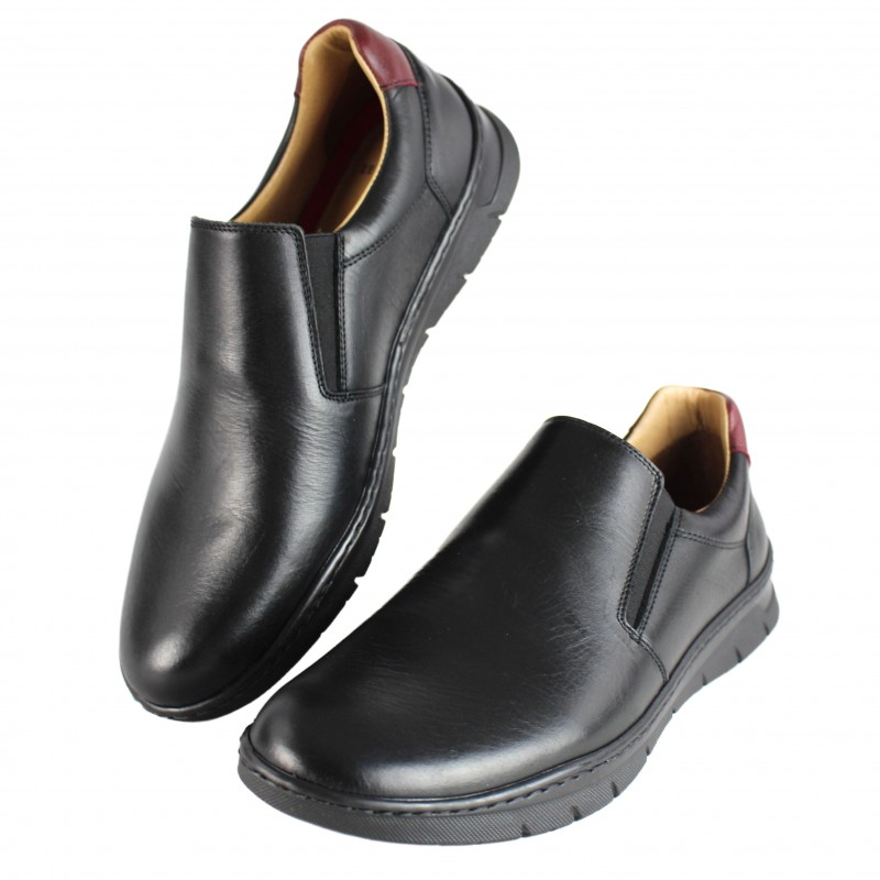 zerimar shoes Zapatos de piel con cierre elastico modelo BRUMA Rebajas de fábrica