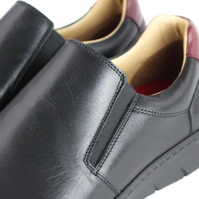 zerimar shoes Zapatos de piel con cierre elastico modelo BRUMA Rebajas de fábrica