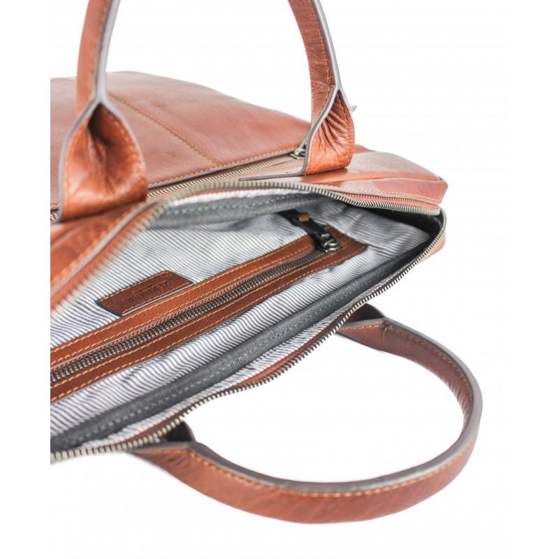 zerimar shoes Maletin de piel modelo BAMBO 40x5x31 cm Tienda
