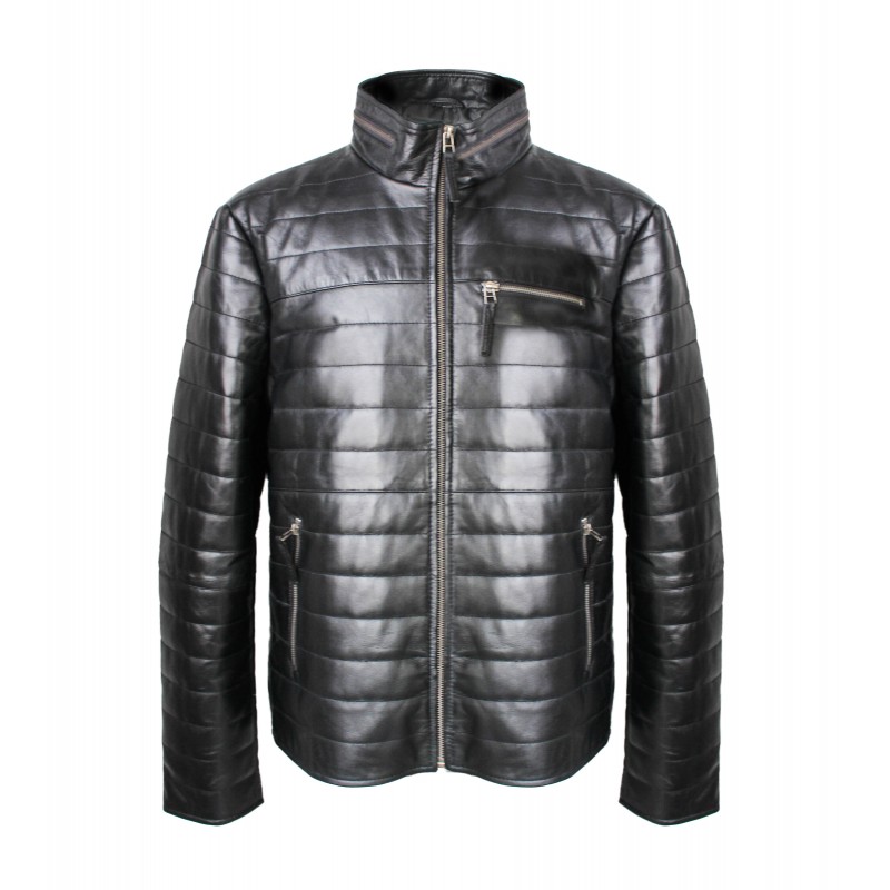 zerimar shoes Chaqueta de cuero con cremallera modelo FORMI Precio de fábrica