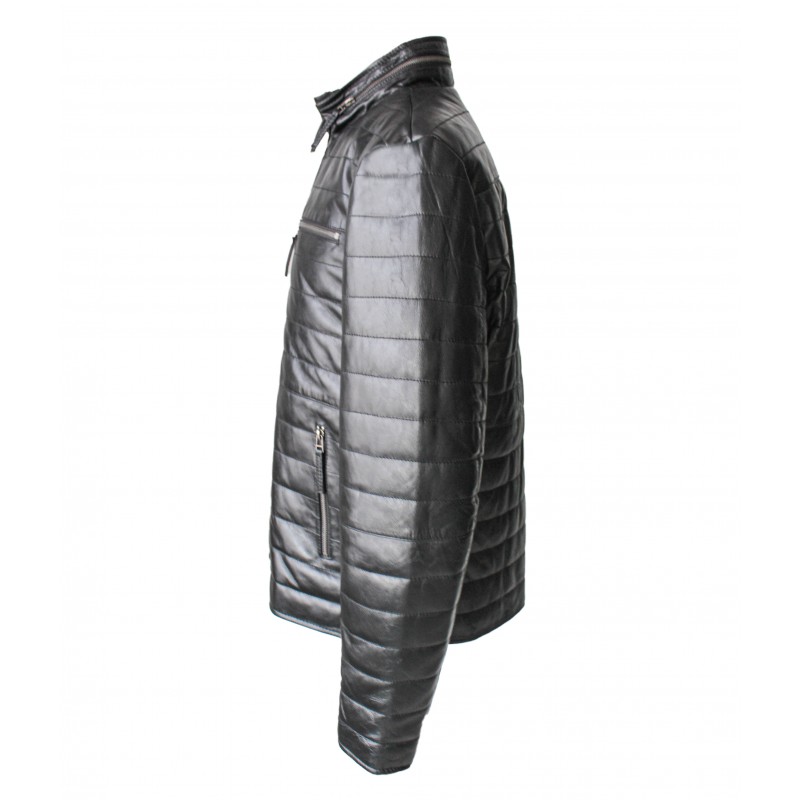 zerimar shoes Chaqueta de cuero con cremallera modelo FORMI Precio de fábrica