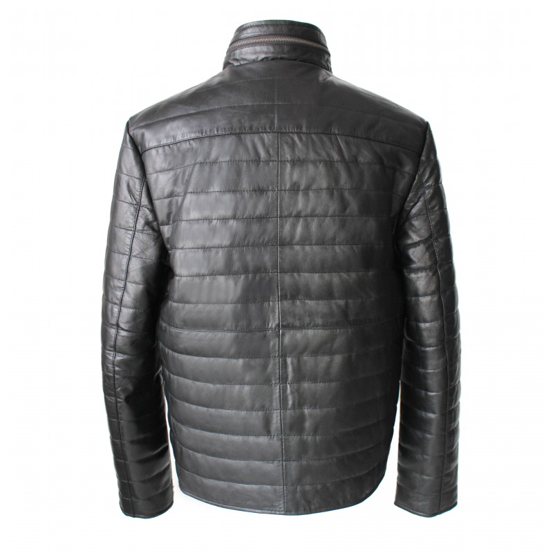 zerimar shoes Chaqueta de cuero con cremallera modelo FORMI Precio de fábrica