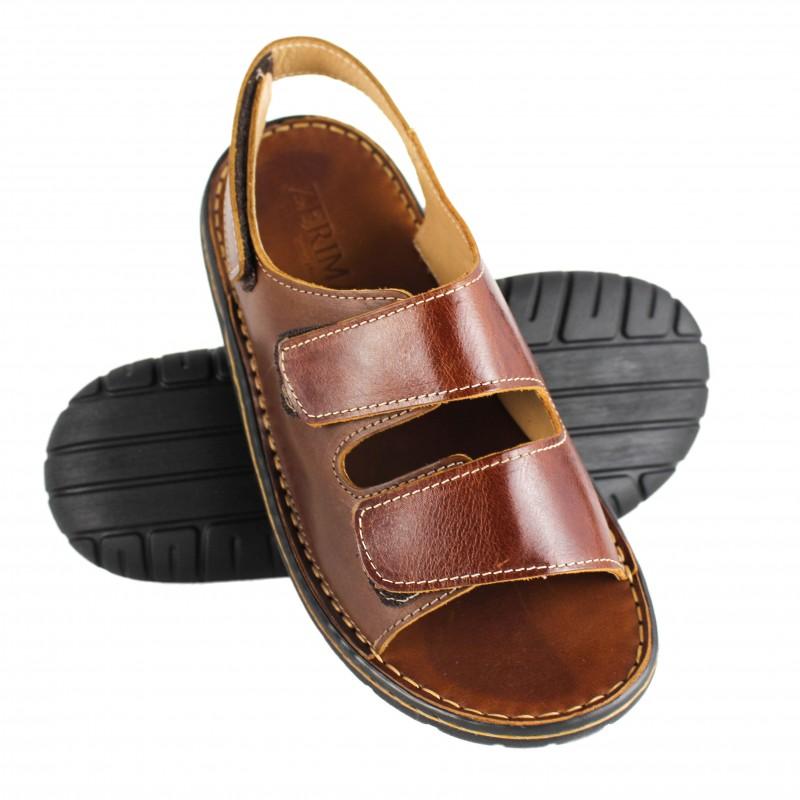 zerimar shoes Sandalia de piel ajustable con velcro modelo JUKONO Superdescuento