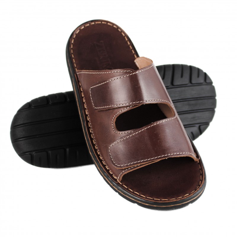 zerimar shoes Sandalia de piel ajustable con velcro modelo JOUSKA Grandes descuentos