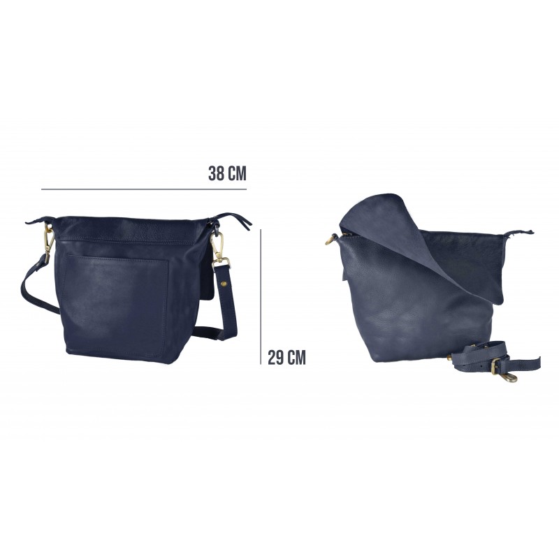 zerimar shoes Bolso de bandolera con solapa y cremallera VANDER 29x38 cm Liquidación